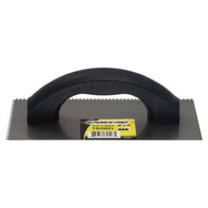 G-FORCE 70103 3/16" V-NOTCHED TROWEL 9" X 4" PLASTIC HANDLE