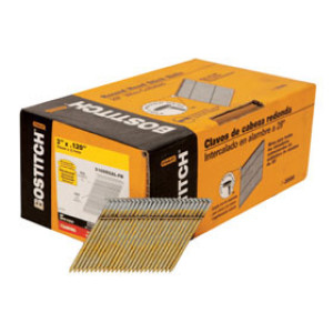BOSTITCH S10DRGAL-FH STICK FRAMING NAIL 3" X .120" RING SHANK GALVANIZED 2M/BX