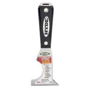 HYDE 02980 BLACK & SILVER 6-IN-1 HAMMER HEAD MULTI TOOL NYLON HANDLE
