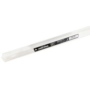 TRIMACO 01188G CLEAR 1-1/8" X 1-1/8" X 8' HOLE PUNCHED CORNER GUARD 90DEG ANG