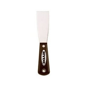 HYDE 02150 1-1/2" BLACK & SILVER STIFF PUTTY KNIFE HIGH CARBON STEEL BLADE