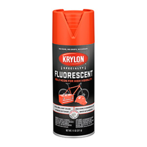 KRYLON K03101777 3101 12 OZ FLUORESCENT RED-ORANGE SPRAY PAINT
