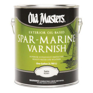 OLD MASTERS 92301 SATIN SPAR MARINE VARNISH EXTERIOR COATING