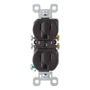 PASS & SEYMOUR  3232TU 15A DUPLEX RECEPTACLE BROWN