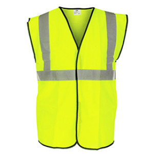 SAS SAFETY 690-1209 LARGE YELLOW HI-VIZ CLASS 2 REFLECTIVE SAFETY VEST