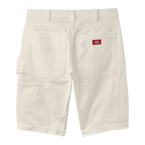 DICKIES INC. A861J0WH32 32"W X 11" L WHITE PAINTERS SHORTS