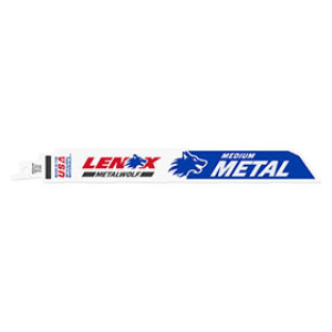 LENOX 24907 T9118R 9" X 1" 18TPI MEDIUM METAL RECIPROCATING SAW BLADE 2-PACK