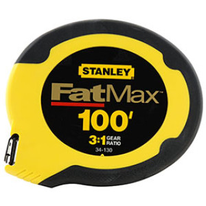 STANLEY 34-130 FATMAX 100' X 3/8" STAINLESS STEEL LONG TAPE RULE