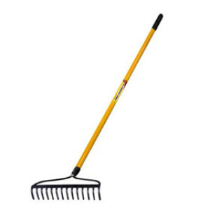 G-FORCE 52931 STEEL BOW RAKE 14 TINES WITH 47" FIBERGLASS HANDLE