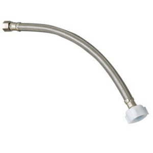 PLUMB PAK PP23805 EZ SUPPLY TUBE STAINLESS STEEL 3/8" COMP X 7/8" 12" TOILET