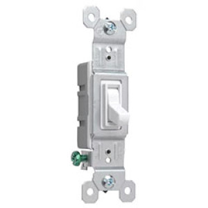PASS & SEYMOUR  660WGU 15A 120V 1-POLE SWITCH GROUNDING WHITE
