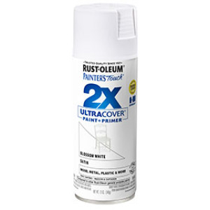 RUST-OLEUM 2X PAINTER'S TOUCH 346950 ULTRA COVER ENAMEL SATIN BLOSSOM WHITE