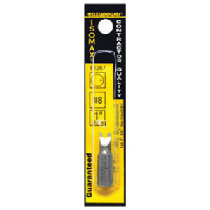 EAZYPOWER 13267 #8 SPANNER 1/4" HEX INSERT BIT 1" LONG 1-PACK