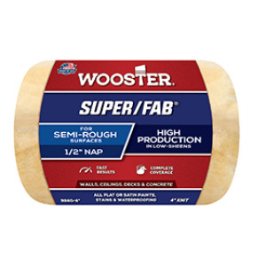 WOOSTER R240 4" X 1/2" SUPER/FAB GOLDEN YELLOW KNIT ROLLER COVER