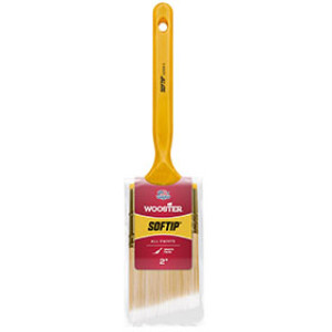 WOOSTER Q3208 2" SOFTIP SOFT WHITE NYLON/GOLD POLYESTER ANGLE SASH BRUSH