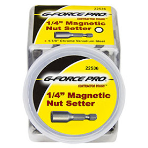 G-FORCE 22536 1/4" MAGNETIC NUT SETTER 50 PC COOKIE JAR