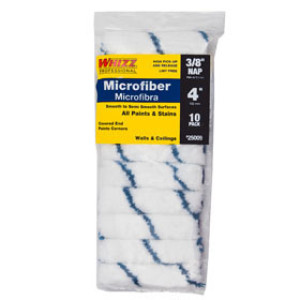 WHIZZ XTRASORB 25009F 4" X 3/8" MICROFIBER ROLLER COVER 10 PACK W/FREE FRAME