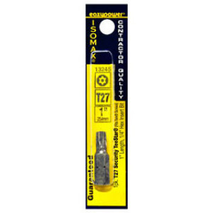 EAZYPOWER 13245 T27 TEE STAR SECURITY 1/4" HEX INSERT BIT 1" LONG 1-PACK