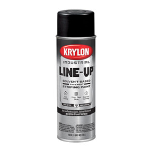 KRYLON K00830408 18 OZ COVER-UP BLACK LINE-UP SOLVENT-BASED STRIPING PAINT