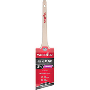 WOOSTER 5224 2-1/2" SILVER TIP SOFT CT POLYESTER THIN ANGLE RATTAIL PAINTBRUSH