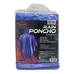 WEST CHESTER B49106B/O ONE-SIZE-FITS-MOST BLUE PVC PONCHO