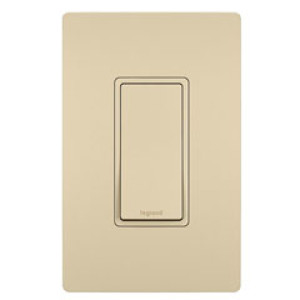 PASS & SEYMOUR  TM870ICC10 15A 120/277VAC 1-POLE DECOR SWITCH IVORY