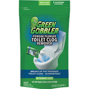 ECOCLEAN G0626 16.5 OZ POWDER PLUNGER TOILET BOWL CLOG REMOVER SINGLE DOSE