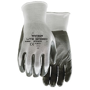 WATSON 389-M STEALTH LITE SPEED NITRILE PALM NYLON SHELL COATED MEDIUM