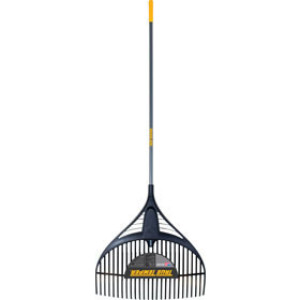 AMES 2919200 COLLECTOR'S 26" POLY LEAF RAKE 60" HANDLE 6" CUSHION GRIP