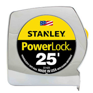 STANLEY 33-425 25' X 1" POWERLOCK TAPE RULE