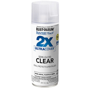 RUST-OLEUM 2X PAINTER'S TOUCH 249859 ULTRA COVER ENAMEL SEMI-GLOSS CLEAR