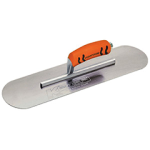 KRAFT CF437PF 14" X 4" CARBON STEEL POOL TROWEL ERGO HANDLE - 6" SHANK