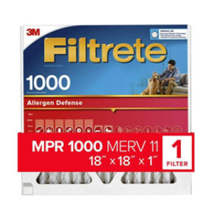 3M 9817-4 FILTRETE 18" X 18" X 1" ALLERGEN DEFENSE AIR FILTER 1000 MPR