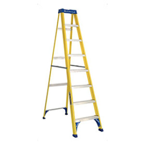 LOUISVILLE LADDER FS2008 8' TYPE I FIBERGLASS STEPLADDER WITH PROTOP TOOL SLOT