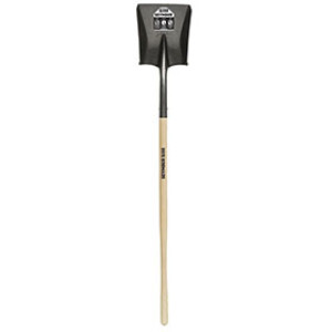 SEYMOUR 49832 ECO-TOUGH DIY SQUARE POINT SHOVEL 16 GUAGE #2 LONG WOOD HANDLE