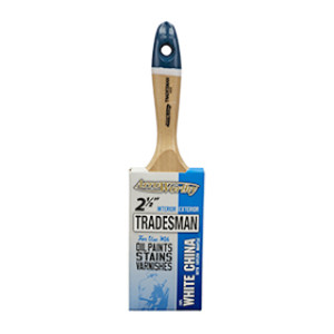 ARROWORTHY 5035 2-1/2" TRADESMAN WHITE CHINA BRISTLE FLAT VARNISH BRUSH