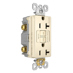 PASS & SEYMOUR  2097LACCD12 20A GFCI SELF TEST LIGHT ALMOND