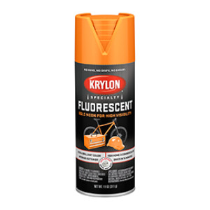 KRYLON K03102777 3102 12 OZ FLUORESCENT YELLOW-ORANGE SPRAY PAINT