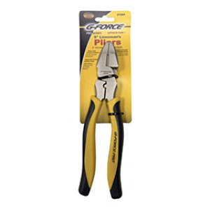 G-FORCE 21244 9" LINESMAN'S PLIERS ERGO GRIP HANDLE