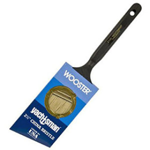 WOOSTER Z1121 2-1/2" YACHTSMAN SYNTHETIC WHITE CHINA ANGLE SASH PAINT BRUSH