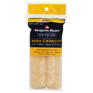 BENJAMIN MOORE U66503-018 6 1/2" X 1/2" HIGH CAPACITY MINI ROLLER COVERS 2PK