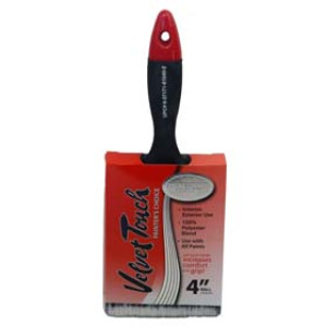 VELVET TOUCH 61040 4" BLACK/WHITE 100% POLYESTER BLEND VARNISH BRUSH