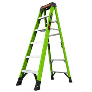 LITTLE GIANT 15796 A FORCE TYPE 1A 6' 300 LB RATED FIBERGLASS STEP LADDER