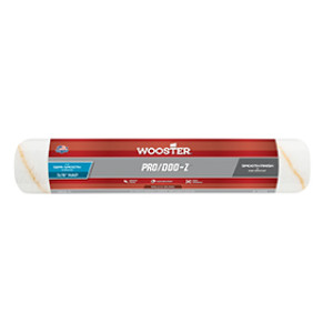 WOOSTER RR642 14" X 3/8" PRO/DOO-Z WHITE/GOLD STRIPES WOVEN ROLLER COVER