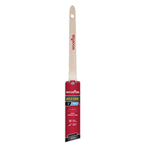 WOOSTER 5234 1" GOLD EDGE FIRM CT POLYESTER THIN ANGLE RATTAIL PAINT BRUSH