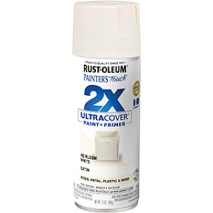 RUST-OLEUM 2X PAINTER'S TOUCH 334071 ULTRA COVER ENAMEL SATIN HEIRLOOM WHITE
