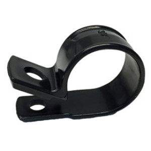 GARDNER BENDER PPC-1525UVB PLASTIC CABLE CLAMP UVB BLACK 1/4" DIA 18/BAG