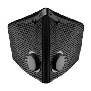 RZ-MASK 43668 M2 MESH MASK X-LARGE BLACK REUSABLE WITH REPLACEABLE FILTER