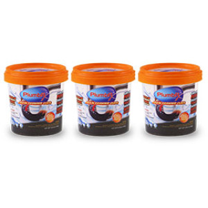 PLUMBRX CW24702 POWDER DRAIN OPENING CUPS WITH SNAKE- 3PK