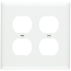 PASS & SEYMOUR  TP82WCC30 2-GANG WALL PLATE 2 TOGGLE WHITE